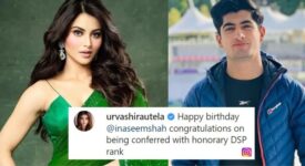 Urvashi wishes Naseem Shah on his birthday