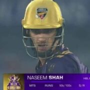 PSL 8: Naseem Shah fined for wearing ‘wrong helmet’