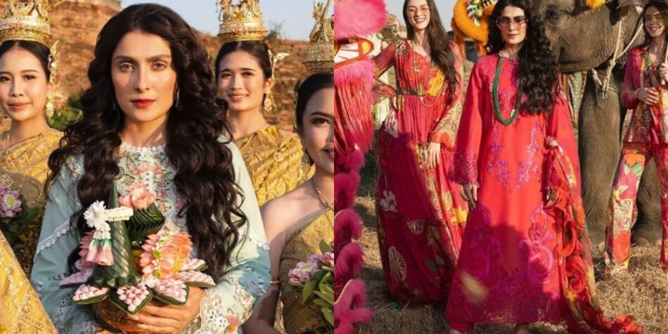 Ayeza khan Welcomes Spring; Vibrant Colors Exotic Locale [Pictures]