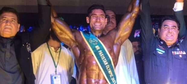 Yasin Khan wins the title of Mr. Pakistan at Olympics 2023