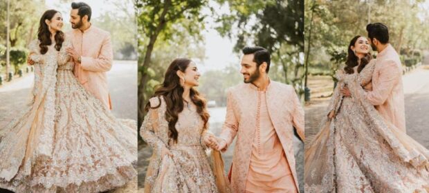 Yumna Zaidi and Wahaj Ali Walima Shoot