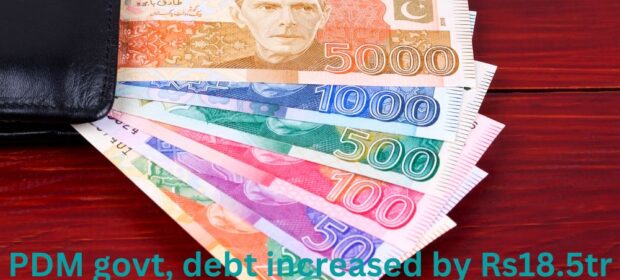 PDM govt, debt increased by Rs18.5tr