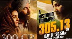 Gadar 2, Day 8: Sunny Deol's Movie Is "Not Out" at 300 Crore