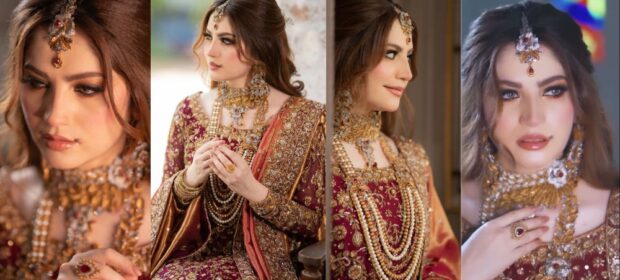 Neelam Muneer's Spells Desi Glamour in a Vibrant Bridal Jora