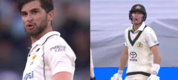 WATCH Shaheen and Labuschagne are involved in verbal exchange on day one of Melbourne Test