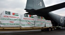 Pakistan dispatches fifth batch of relief goods to Gaza