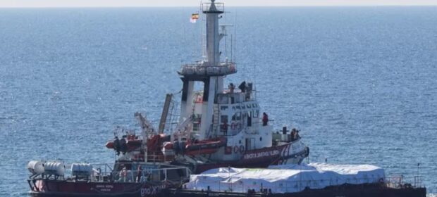 First Gaza aid ship leaves Cyprus as Palestinians on brink of famine