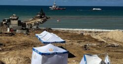 Unloading from 1st aid ship arrived on Gaza's shores completed