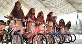 Bicycles Distributed to Female Students in Tharparkar