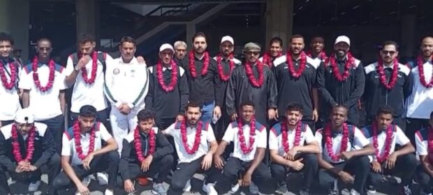 Oman's national hockey team arrives in Pakistan